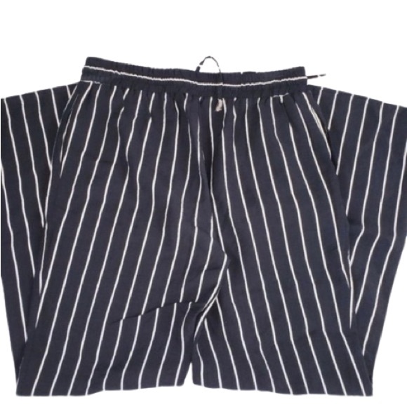 Elena Wang Linen Blend Striped Pants - Picture 3 of 4